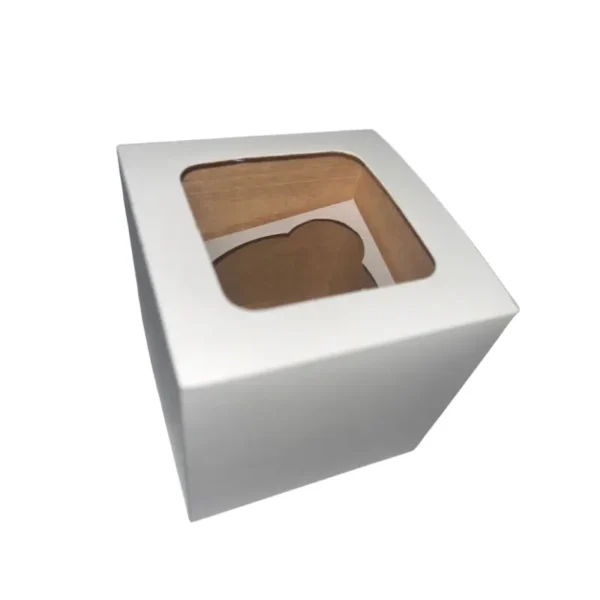 Caja para 1 cupcake con medida (8.5x8.5x8) 50pz