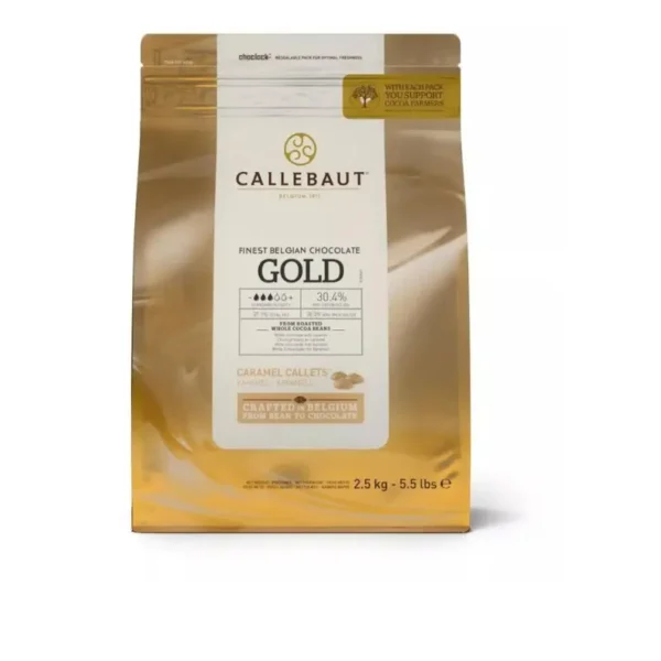 Bolsa GOLD Chocolate blanco sabor caramelo 30.4% 2.5kg
