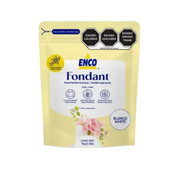 FONDANT ENCO BLANCO 1kg