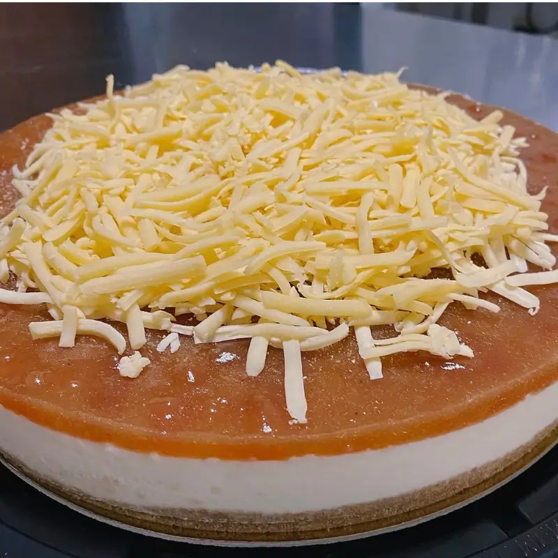 PIE DE QUESO CON GUAYABA Y QUESO DE BOLA -Curso