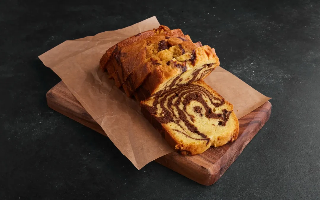 Receta Panqué Marmoleado de Vainilla y Chocolate