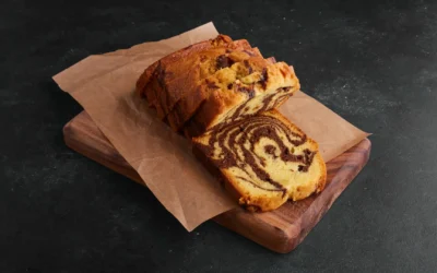 Receta Panqué Marmoleado de Vainilla y Chocolate