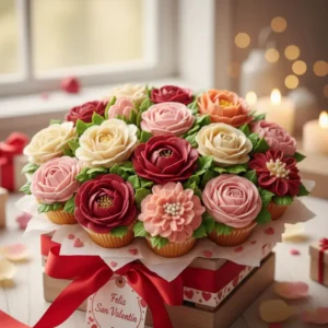 Curso CUPCAKES FLORALES_ BOUQUET PRIMAVERAL