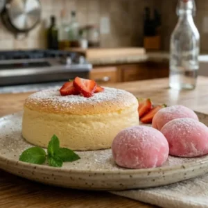 Curso CHEESECAKE JAPONÉS Y MOCHIS DE FRESA