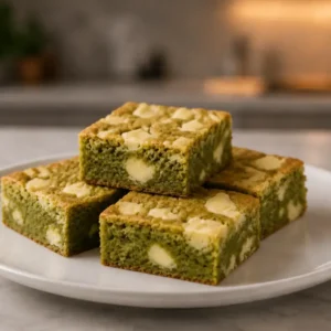 BLONDIE DE CHOCOLATE BLANCO Y MATCHA