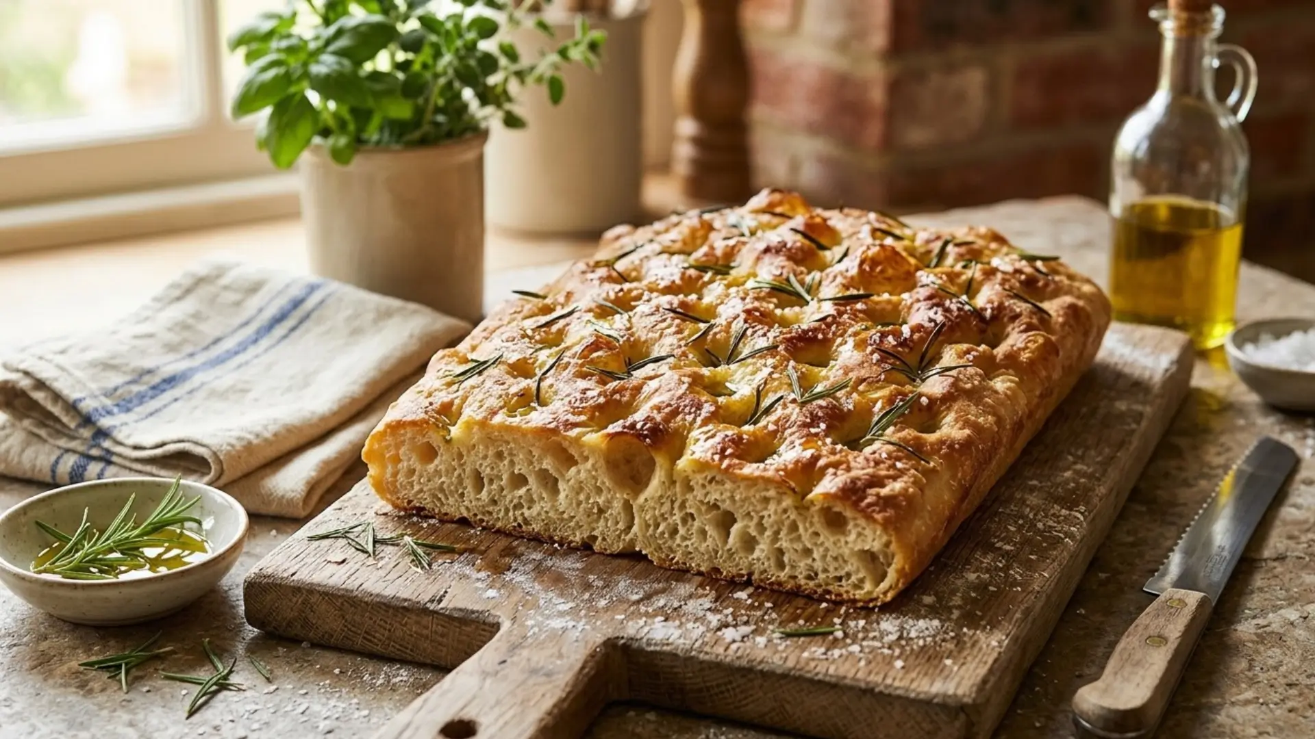 Receta Focaccia Italiana Básica