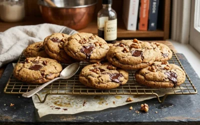 Receta Galletas Tipo NY Chocolate y Nuez