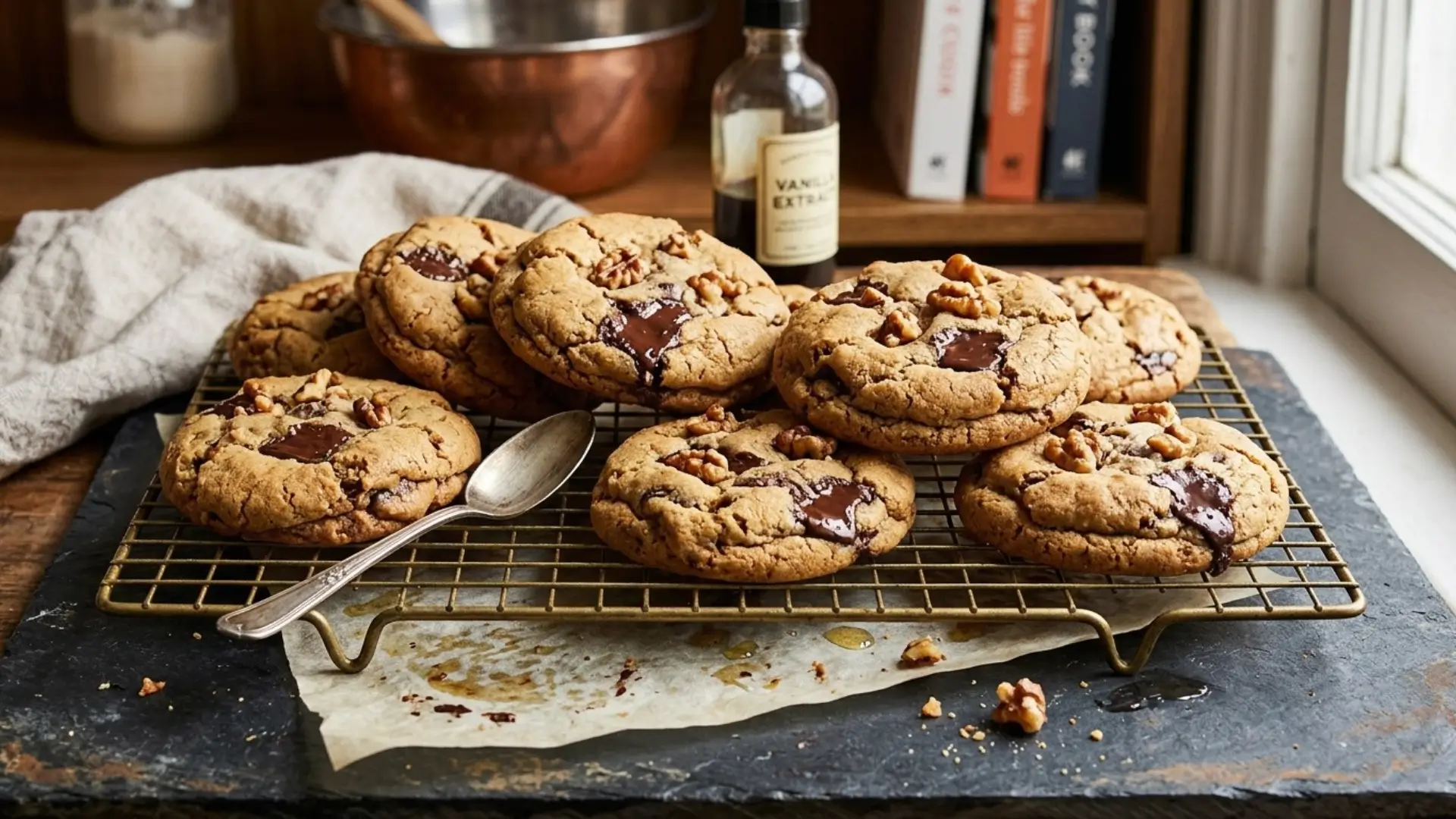 Recteta Galletas Tipo NY Chocolate y NuezGalletas