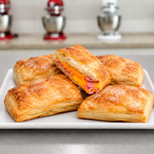 hojaldras de jamon y queso
